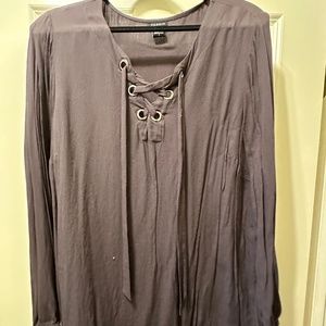 Gray torrid blouse